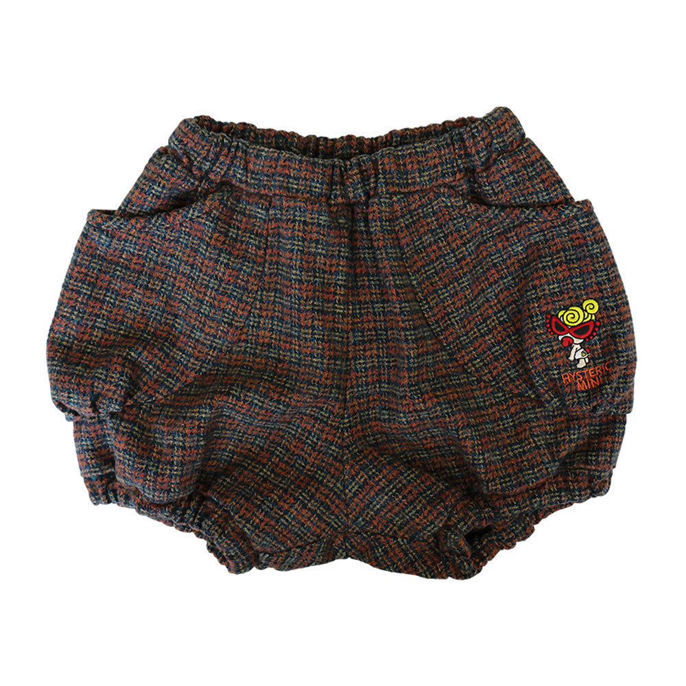 TWEEDY COTTON 刺繍付き ショートパンツ