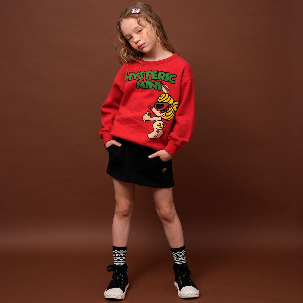 MINI FACE裏毛スカート