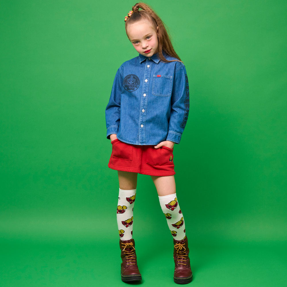 MINI FACE裏毛スカート