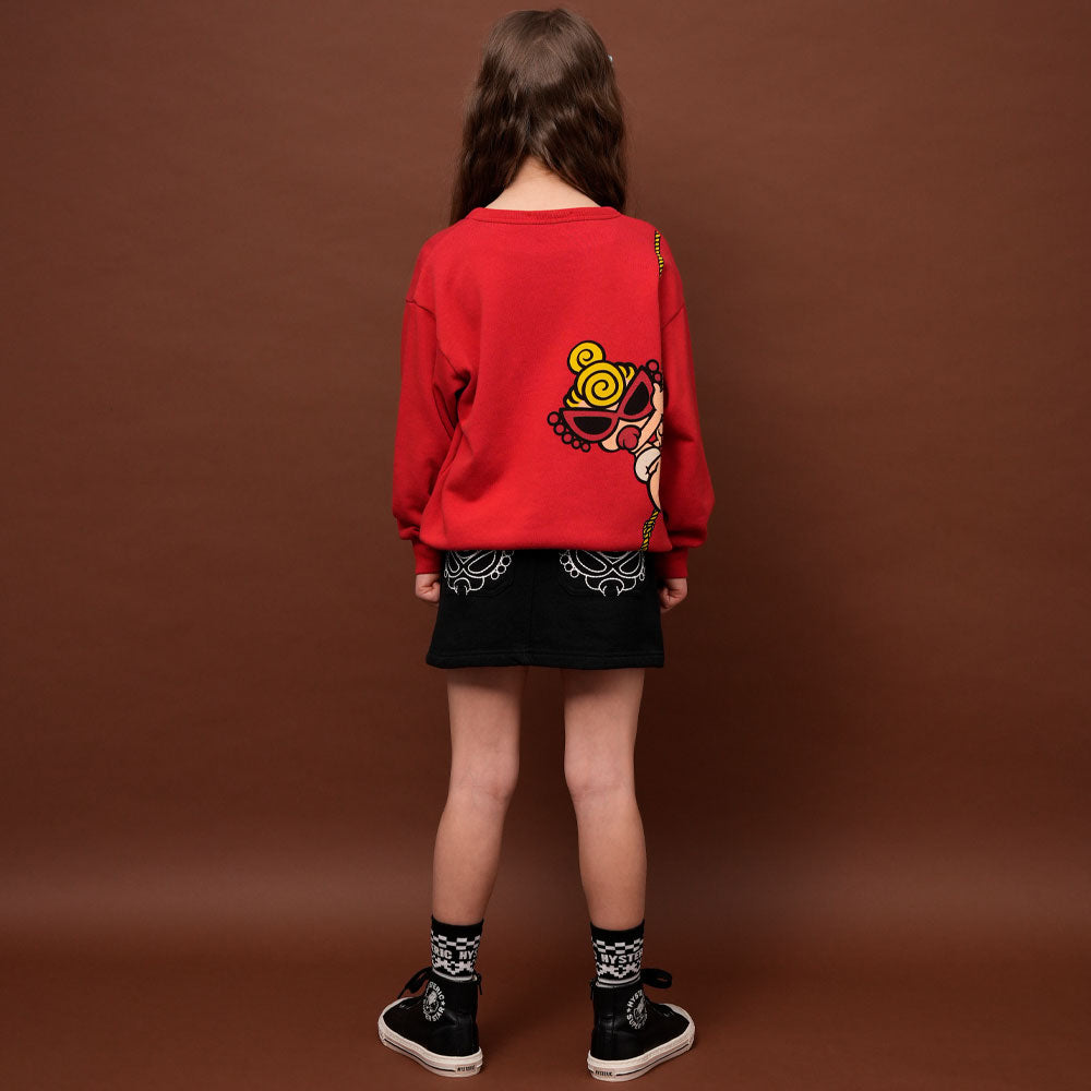 MINI FACE裏毛スカート