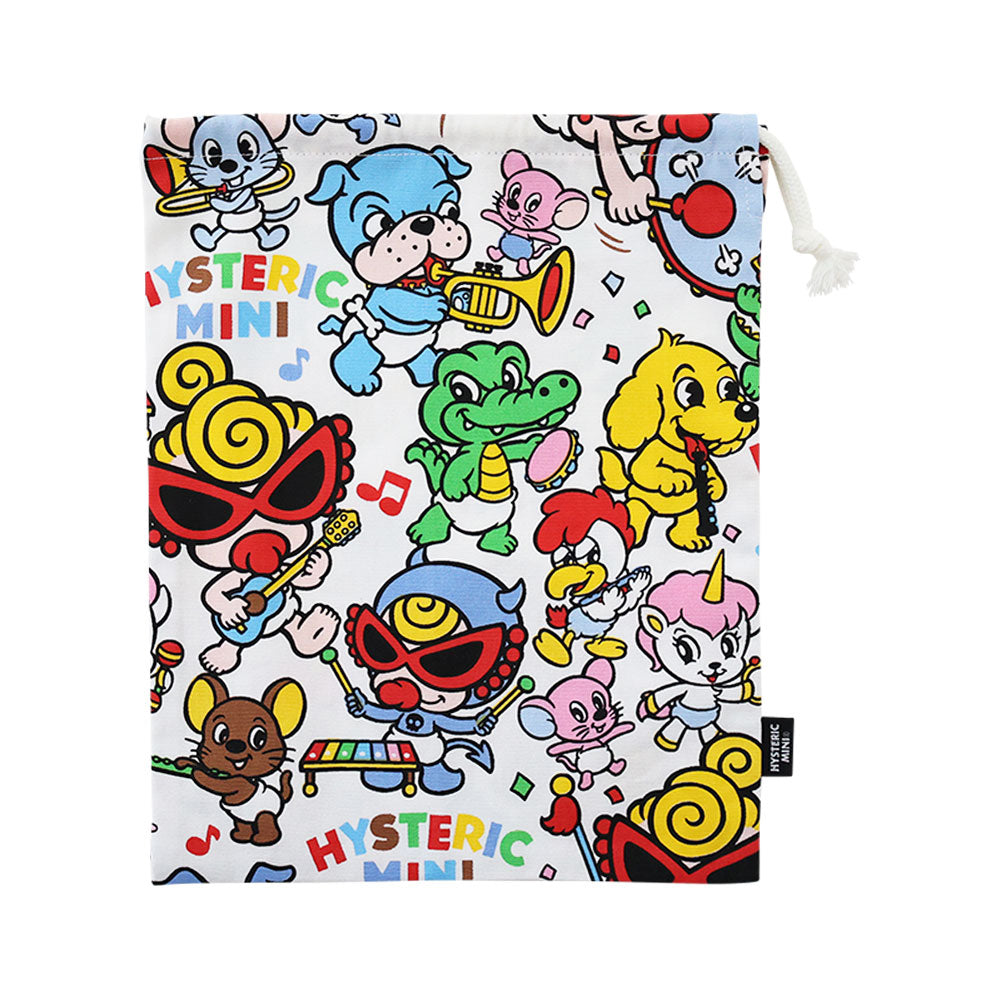 HYS-MINI BAND CLUB総柄 巾着