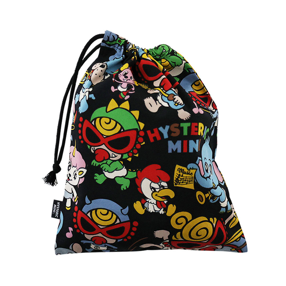 HYS-MINI BAND CLUB総柄 巾着