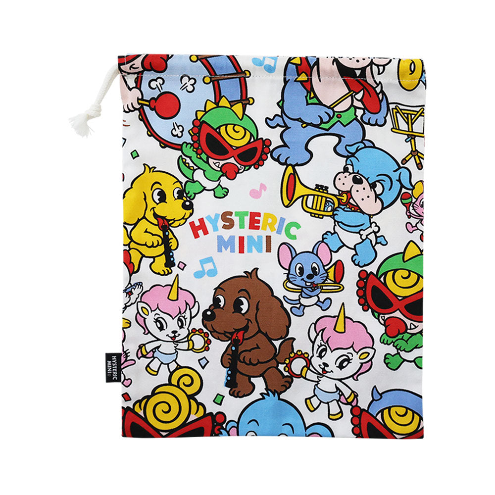 HYS-MINI BAND CLUB総柄 巾着