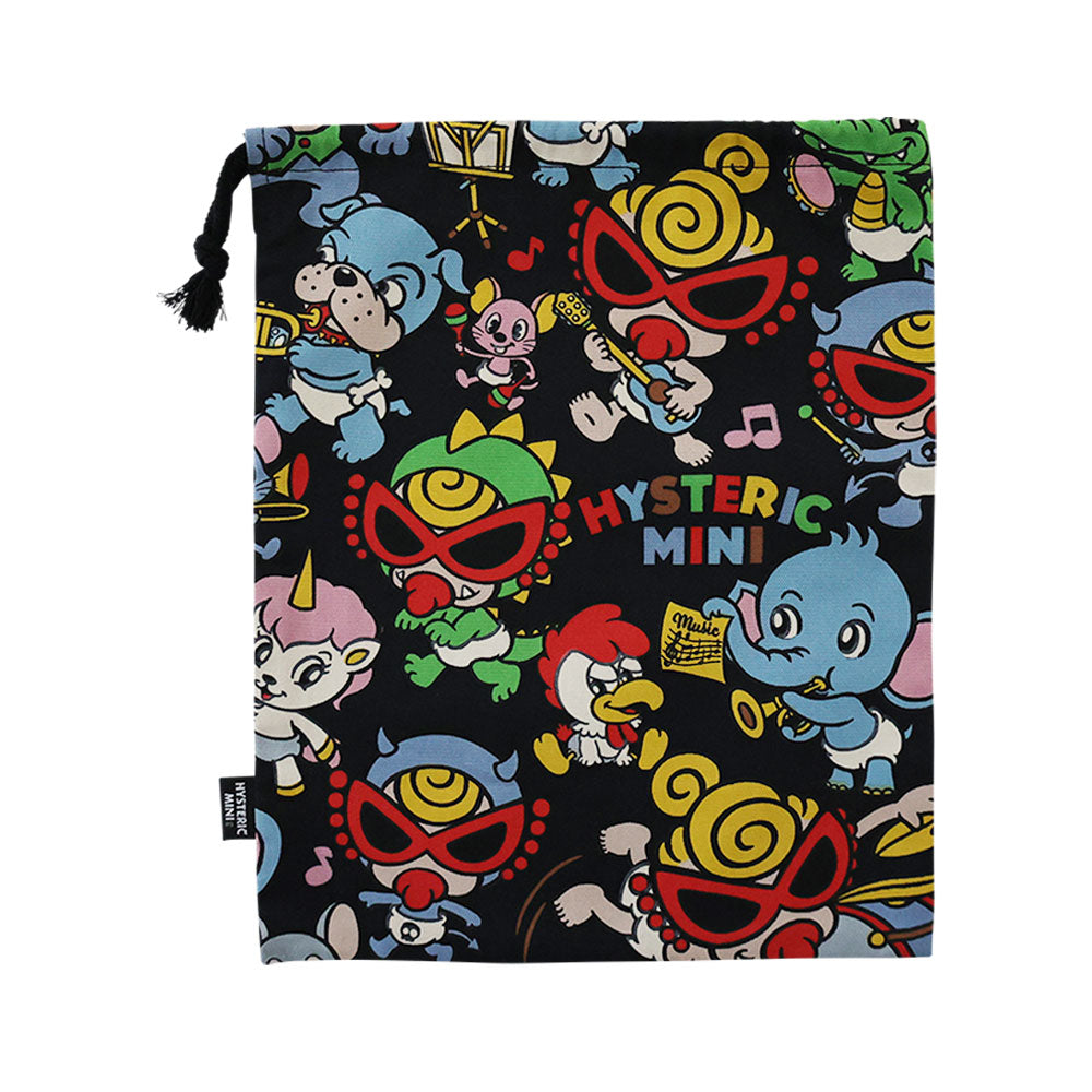 HYS-MINI BAND CLUB総柄 巾着