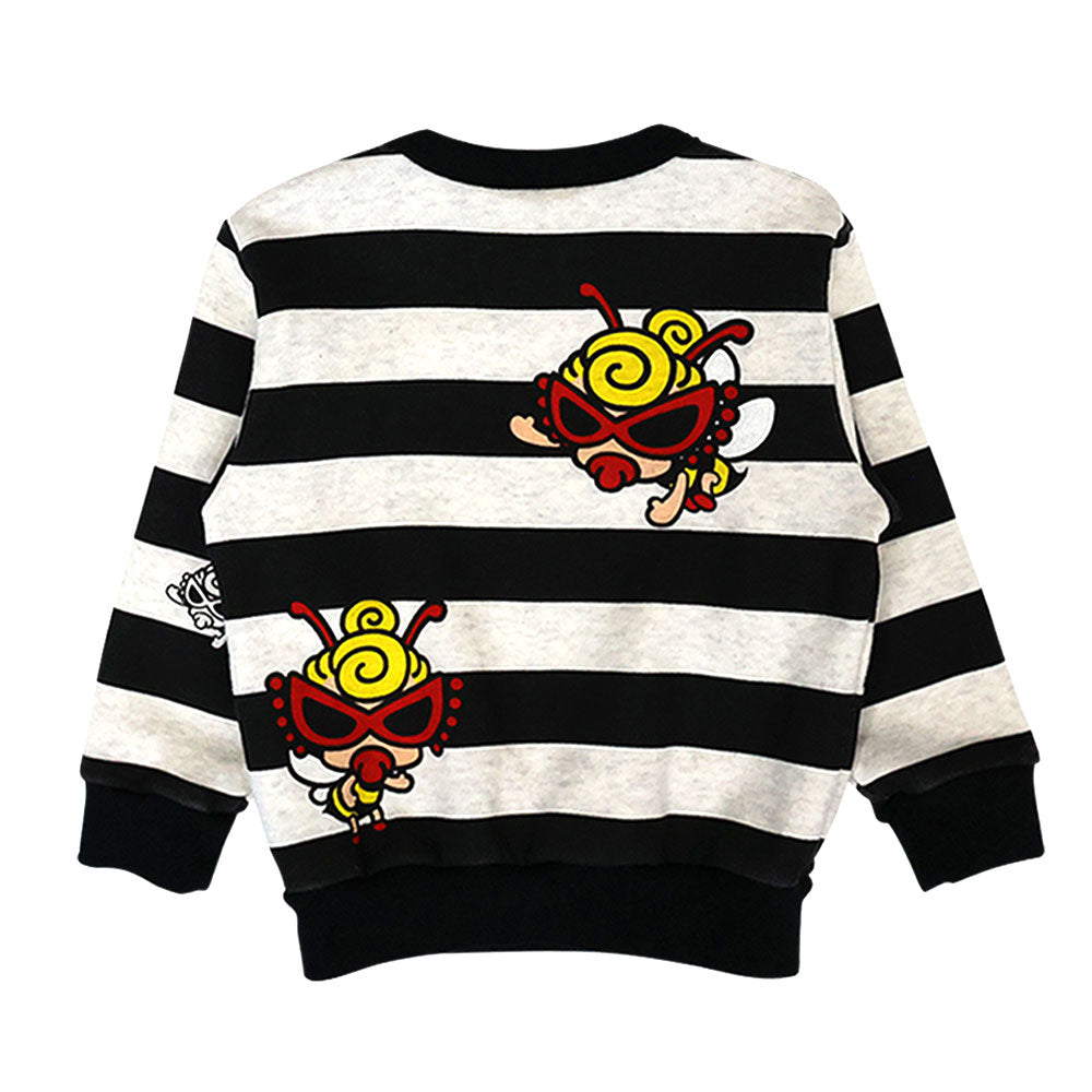 LITTLE BEE ボーダー 裏毛トレーナー