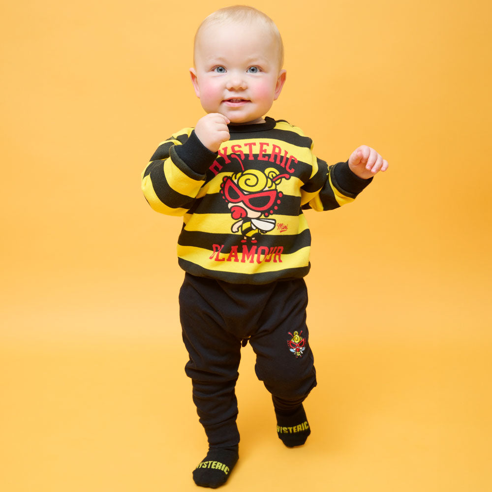 LITTLE BEE ボーダー 裏毛トレーナー