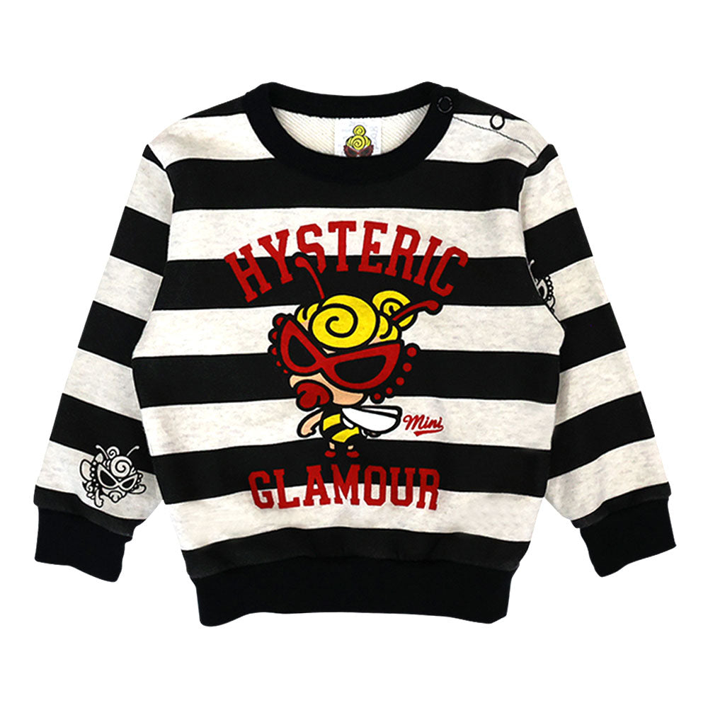 LITTLE BEE ボーダー 裏毛トレーナー