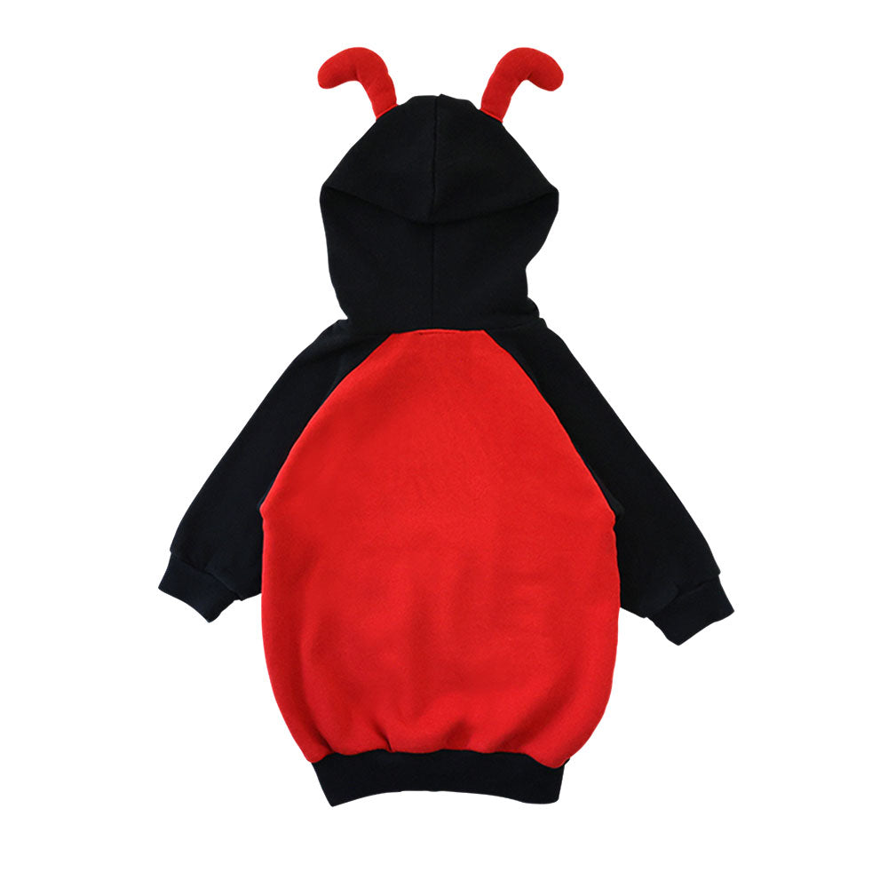 LITTLE BEE つの付き 裏毛パーカー