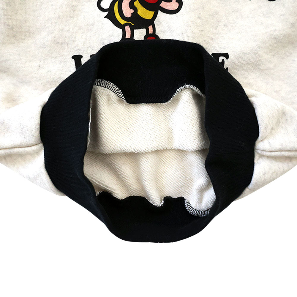 LITTLE BEE つの付き 裏毛パーカー
