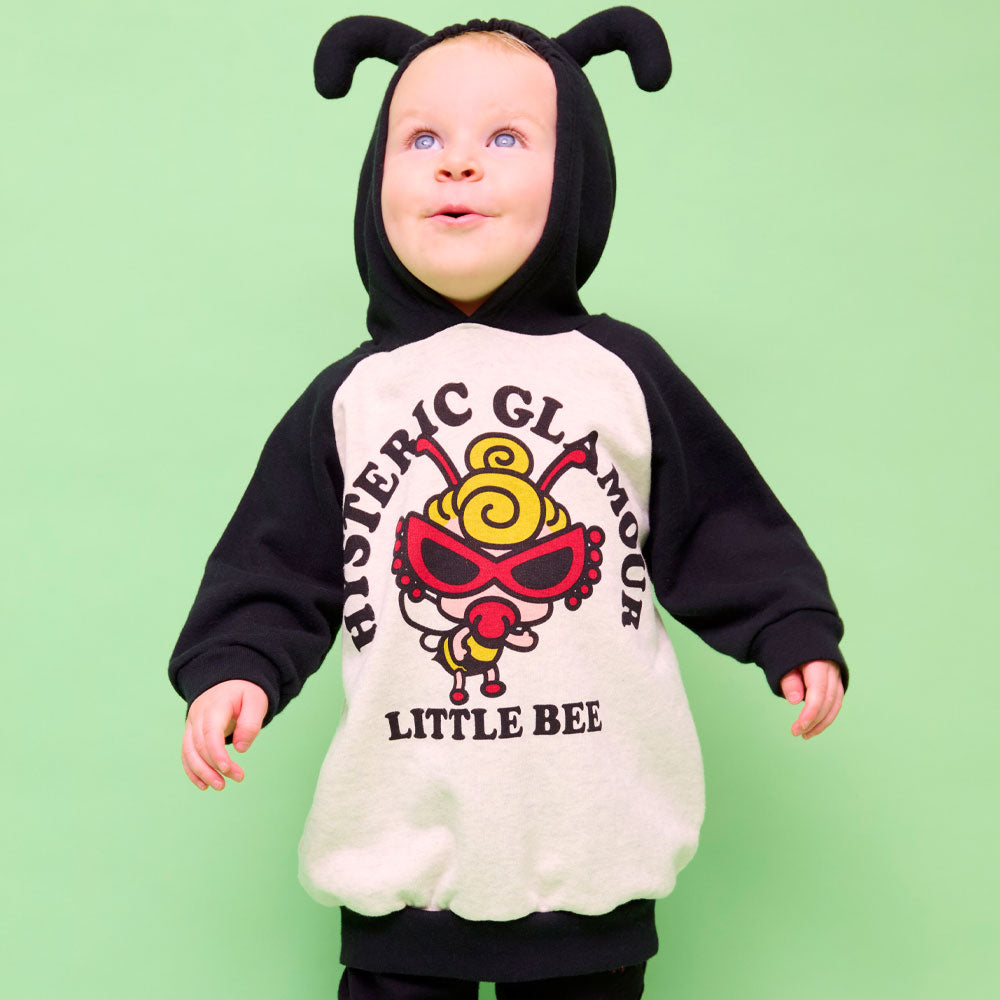 LITTLE BEE つの付き 裏毛パーカー