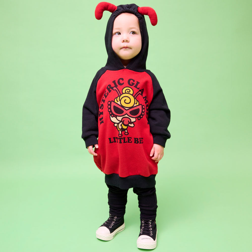 LITTLE BEE つの付き 裏毛パーカー