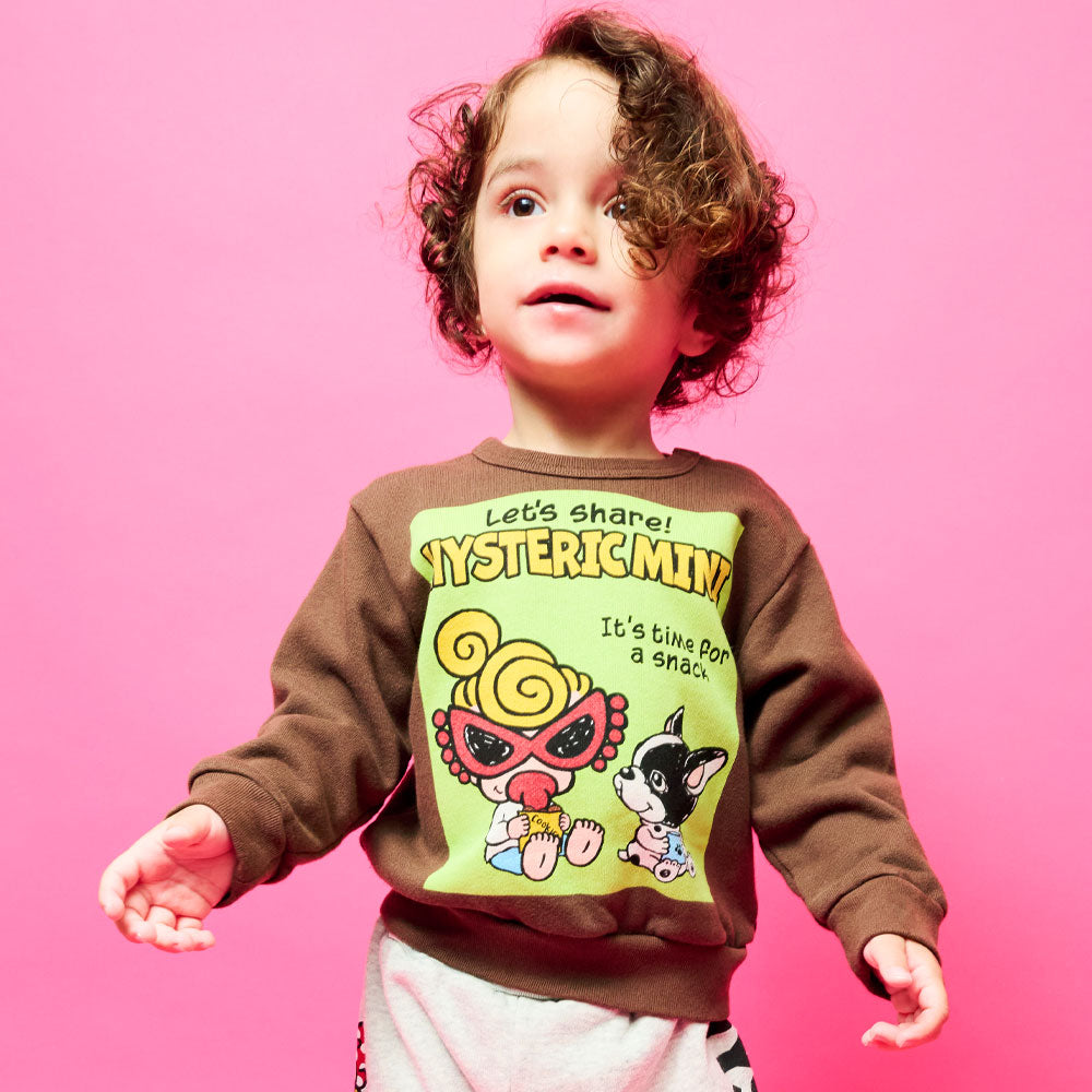 MINI&J SNACK TIME 裏毛トレーナー