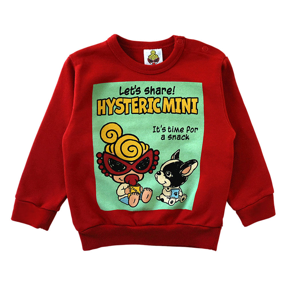 MINI&J SNACK TIME 裏毛トレーナー