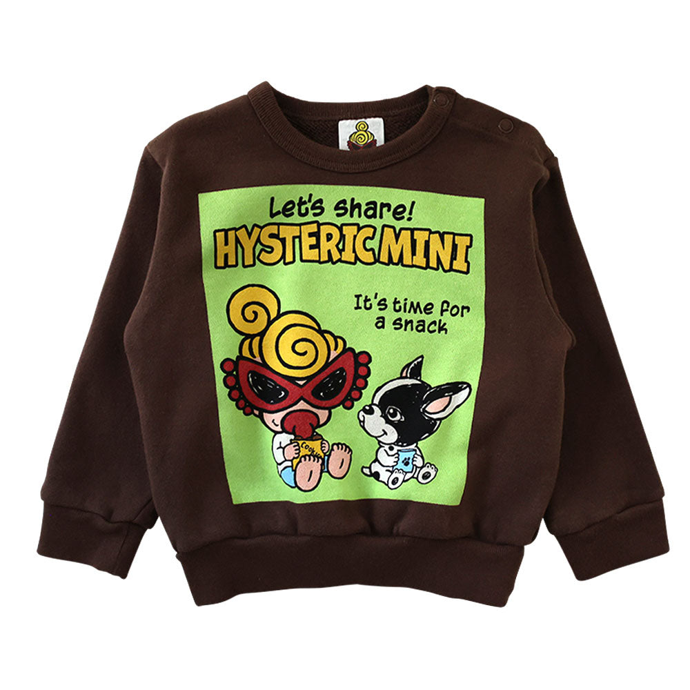 MINI&J SNACK TIME 裏毛トレーナー