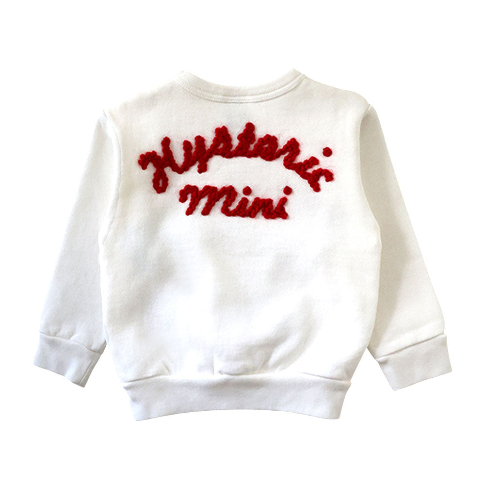 KNIT WITH MINI&BB 裏起毛トレーナー