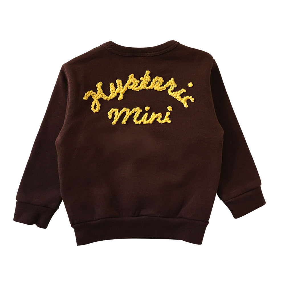 KNIT WITH MINI&BB 裏起毛トレーナー