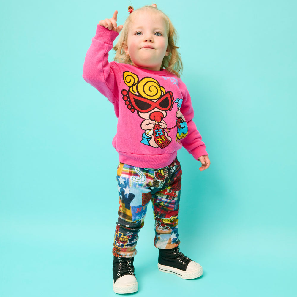 KNIT WITH MINI&BB 裏起毛トレーナー