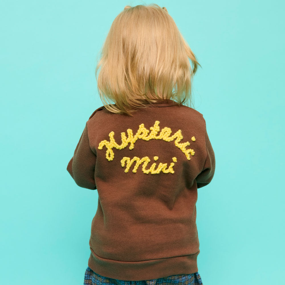 KNIT WITH MINI&BB 裏起毛トレーナー