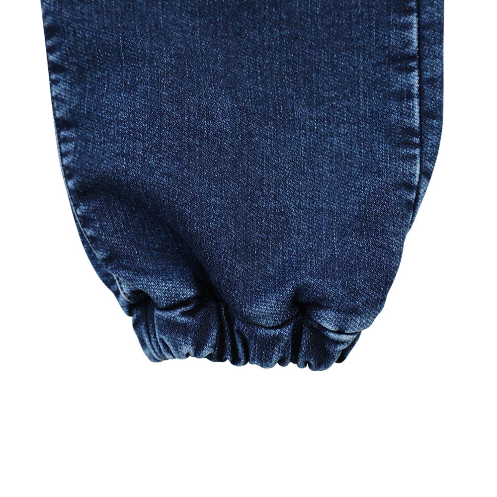 ストレッチニットデニム SELFISH BABY刺繍入り 10分丈パンツ