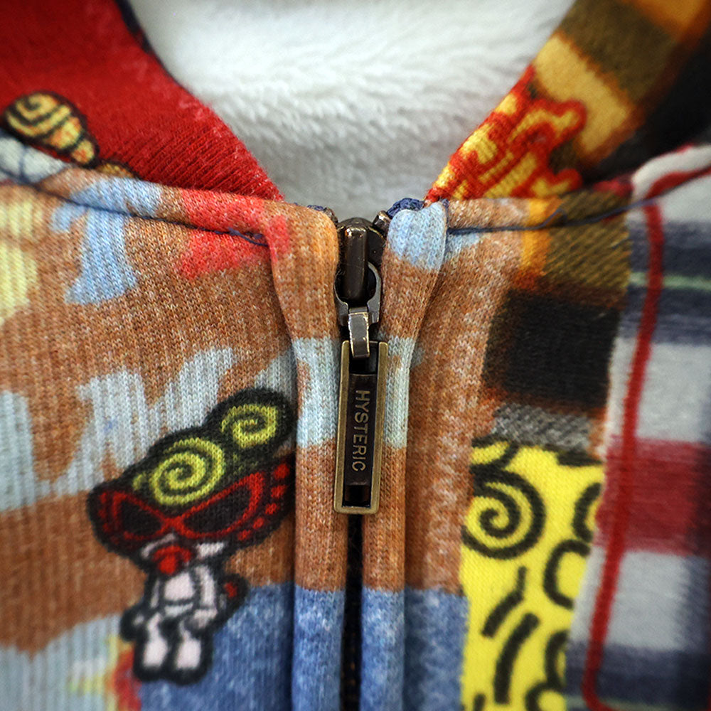 MESSY PATCHWORK総柄 Viscotex ボンバー裏毛 ブルソン