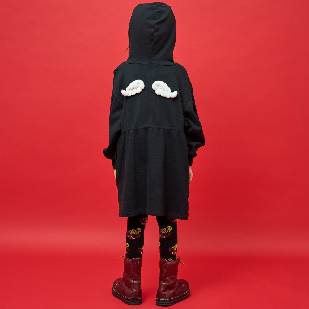 ANGEL MINI 羽付き 裏毛ワンピース