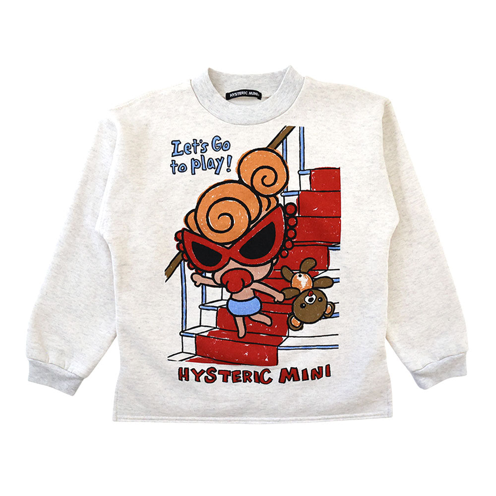 LET'S GO PLAY WITH BABY BEAR裏起毛トレーナー