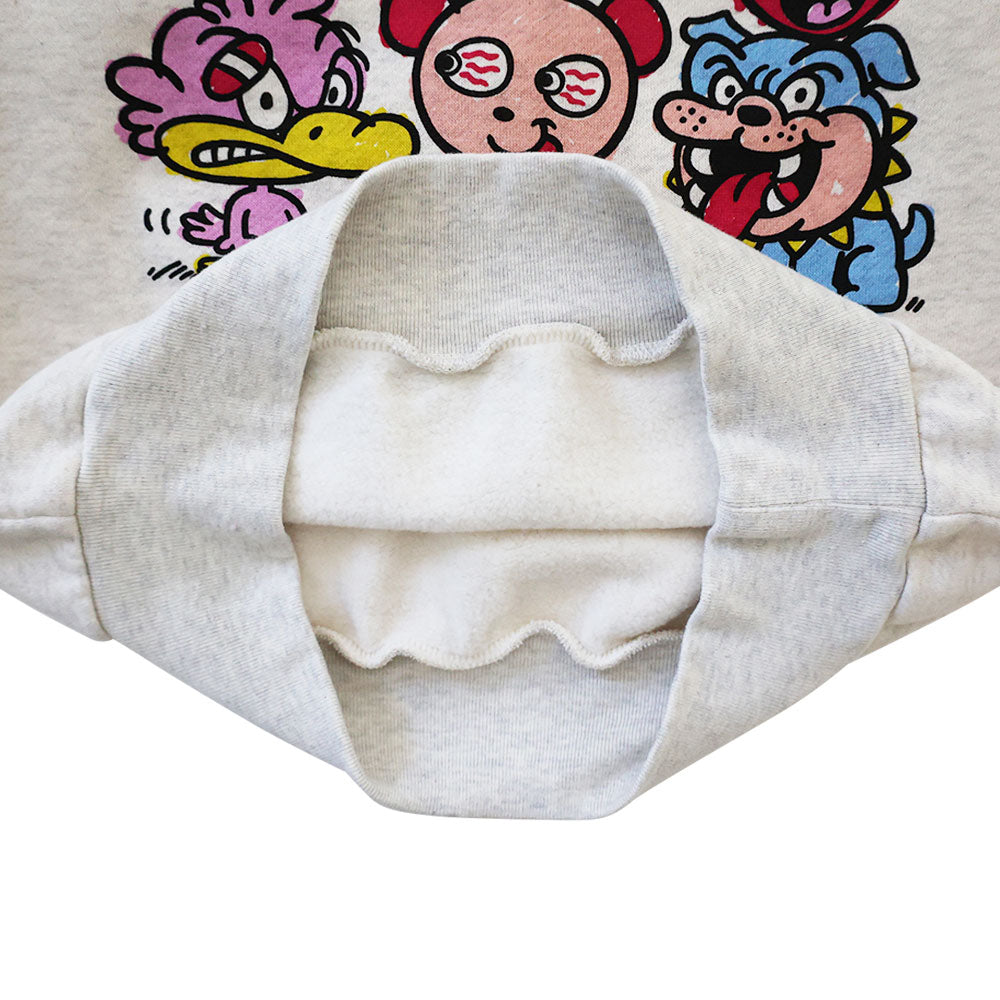 WE'RE A HAPPY FAMILY 裏起毛トレーナー