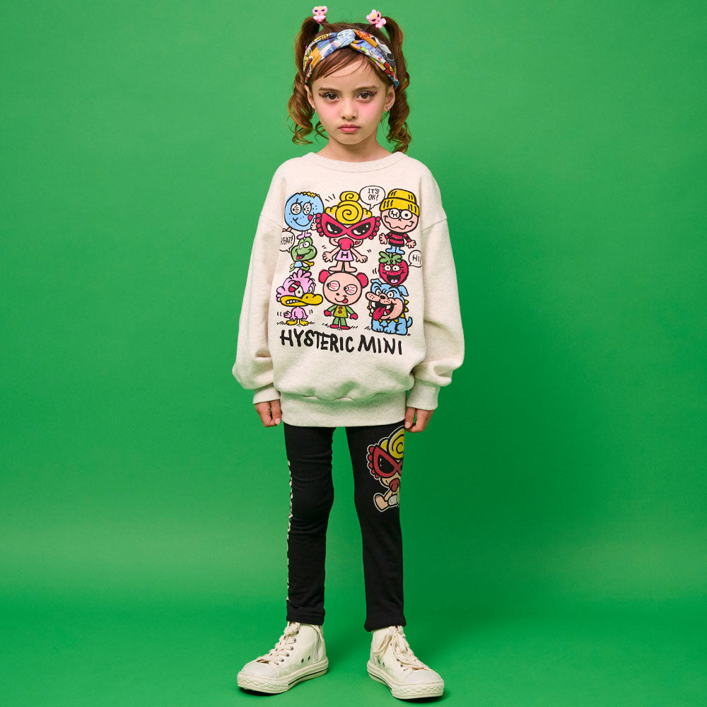 WE'RE A HAPPY FAMILY 裏起毛トレーナー