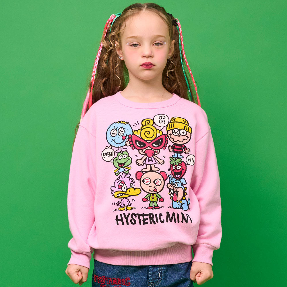 WE'RE A HAPPY FAMILY 裏起毛トレーナー