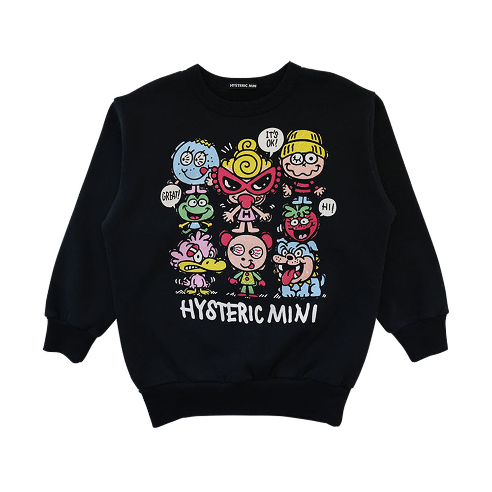 WE'RE A HAPPY FAMILY 裏起毛トレーナー