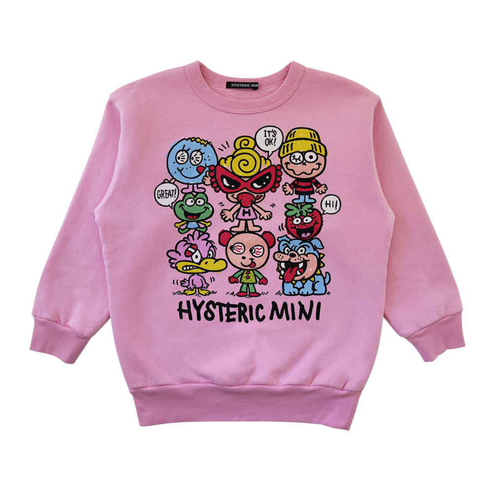 WE'RE A HAPPY FAMILY 裏起毛トレーナー