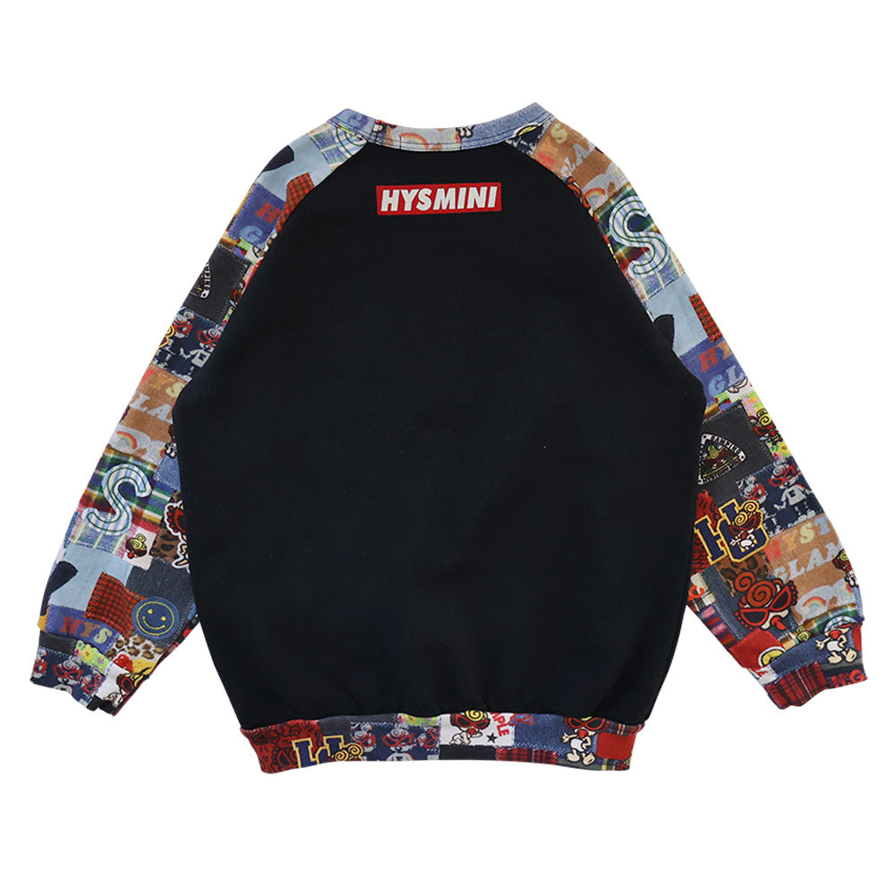 BOX LOGO WITH MESSY PATCHWORK Viscotex 裏毛ラグラントレーナー