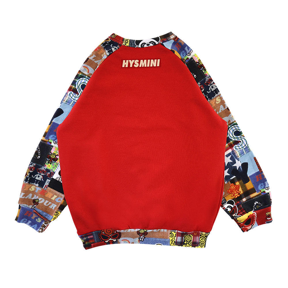 BOX LOGO WITH MESSY PATCHWORK Viscotex 裏毛ラグラントレーナー