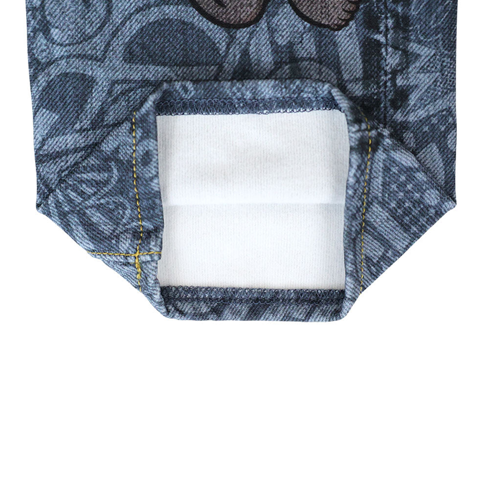 AMAZING COMICS Like a denim Viscotex 裏起毛パンツ