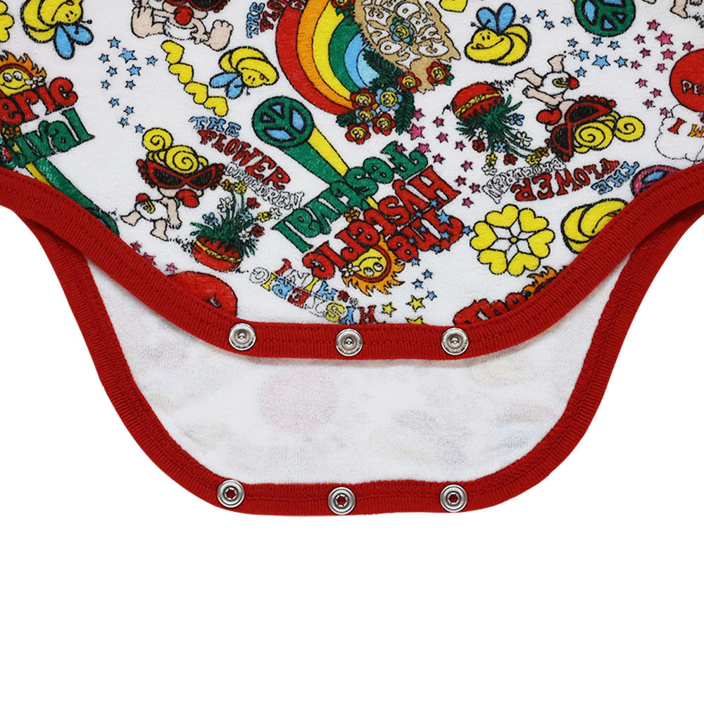 パイル地The Hysteric festival総柄 半袖ロンパース