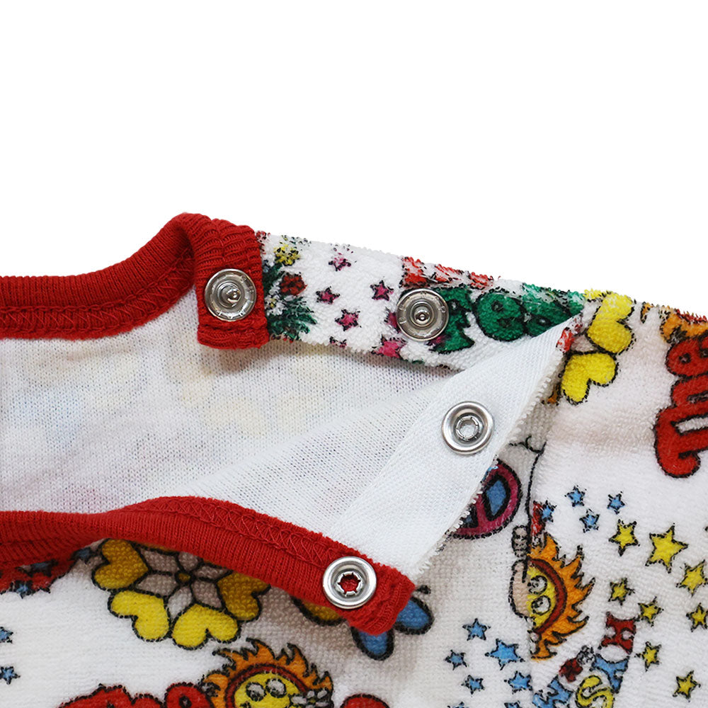 パイル地The Hysteric festival総柄 半袖ロンパース