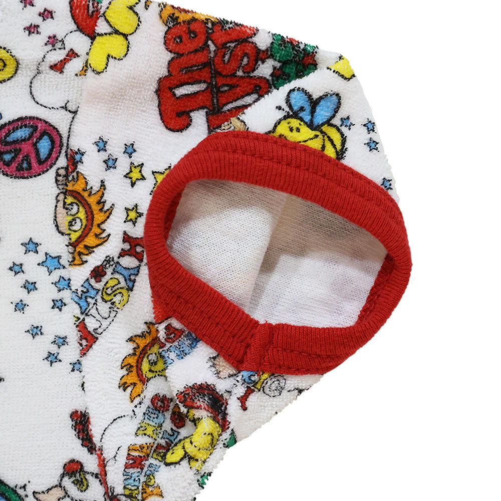 パイル地The Hysteric festival総柄 半袖ロンパース