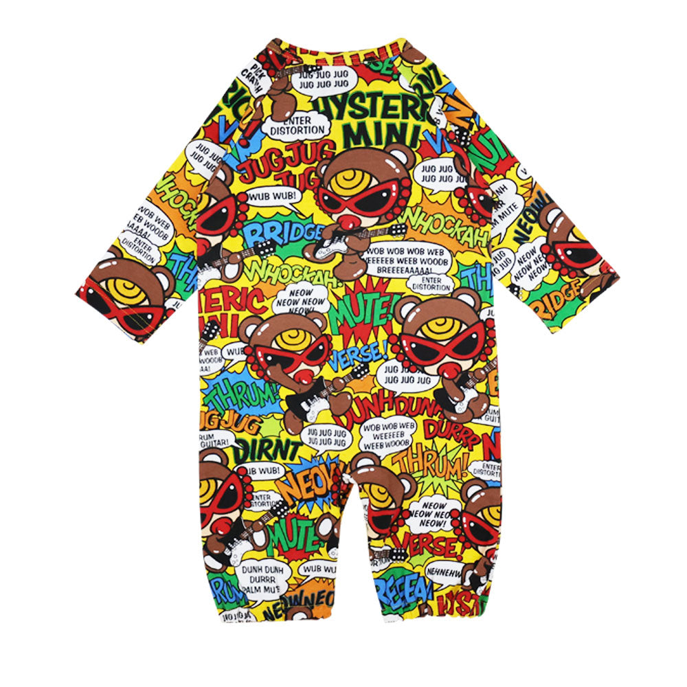 ロンパース・カバーオール HYSTERICMINI teddy 2WAYALL TEDDY ROCKS総柄 2WAYALL – Hystericmini OnlineStore