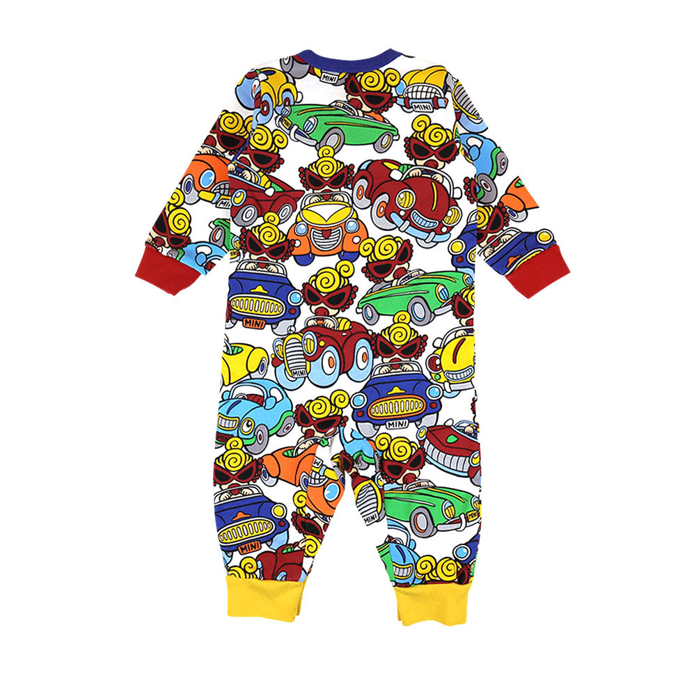 Oily Baby総柄 裏毛カバーオール