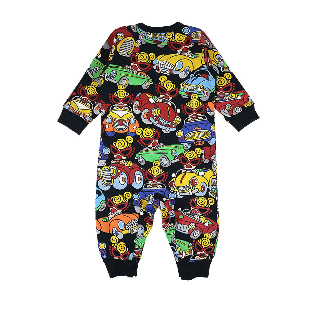 Oily Baby総柄 裏毛カバーオール