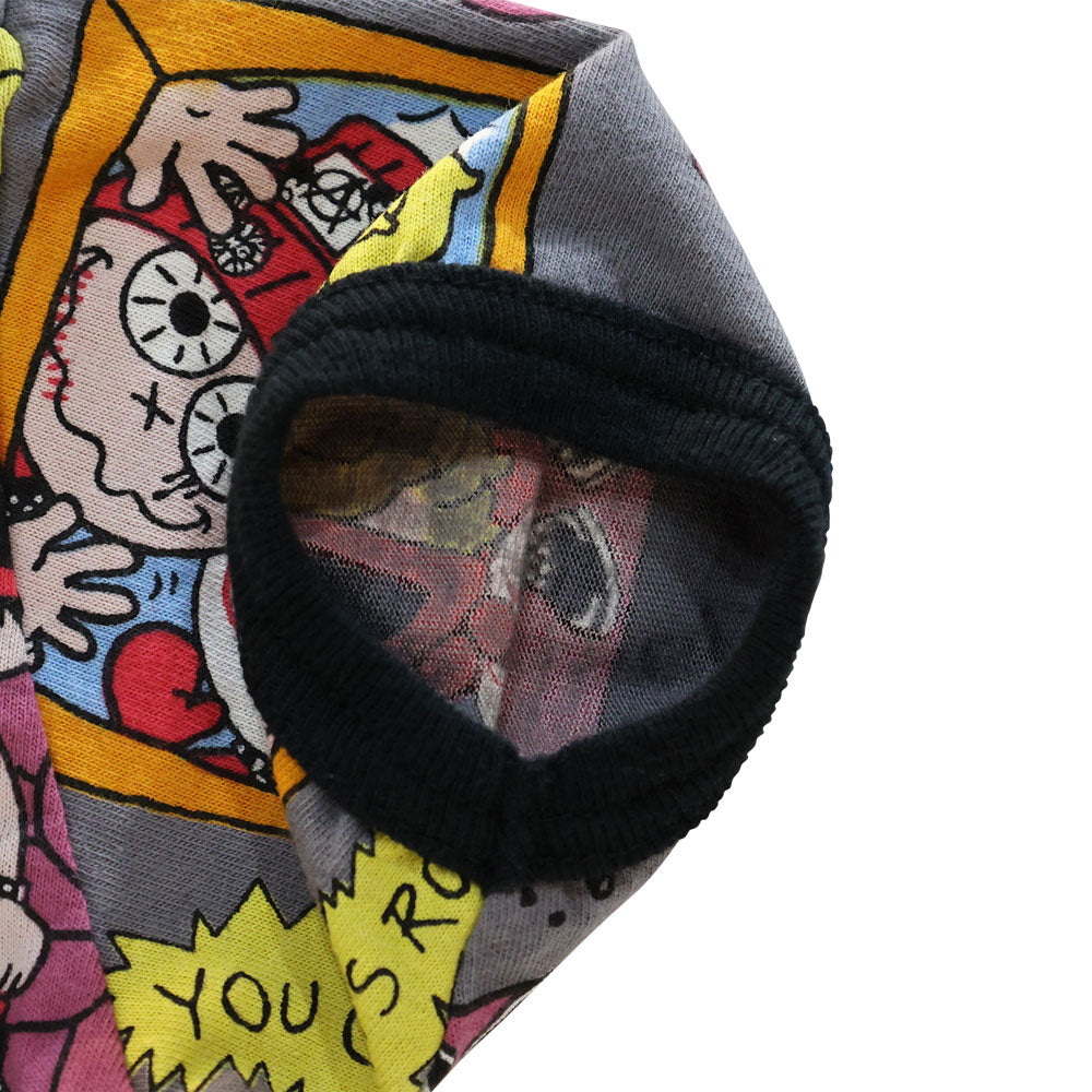 ROCKAHOLIC総柄半袖ロンパース