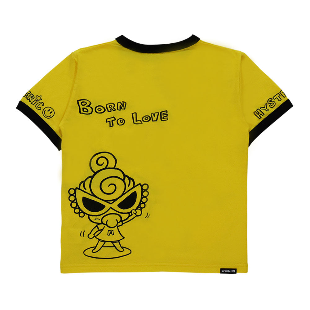 SELFISH BABY BORN TO LOVE リンガーTシャツ