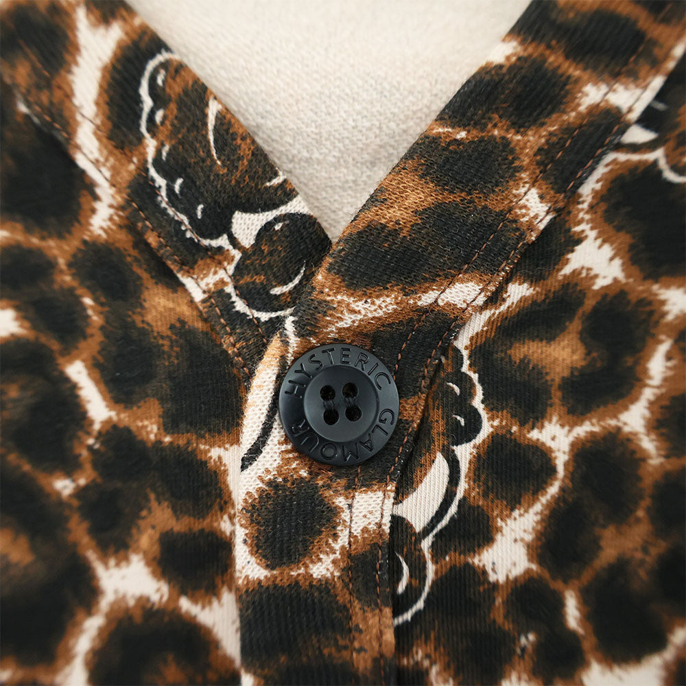 Leopard Rolling Mini総柄 カーディガン