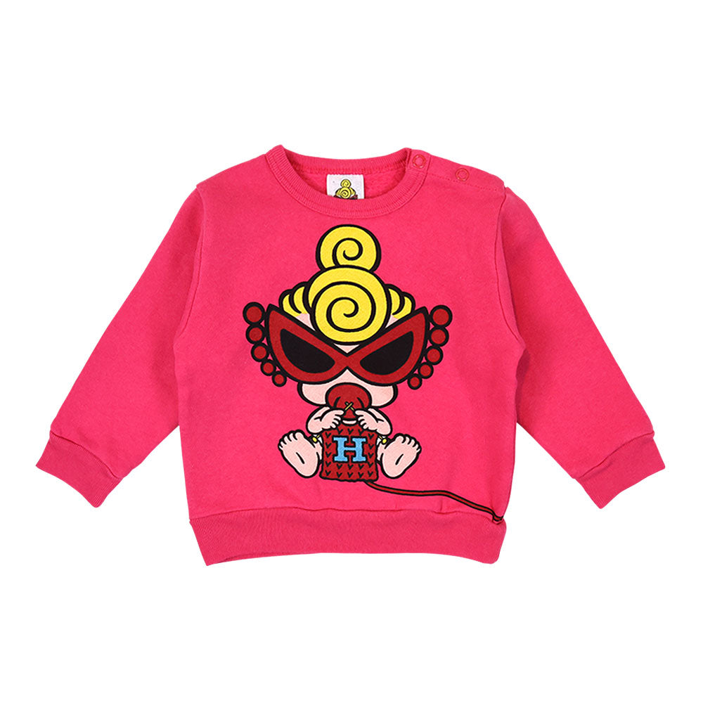 MY FIRST HYSTERIC KNIT WITH MINI 裏毛トレーナー