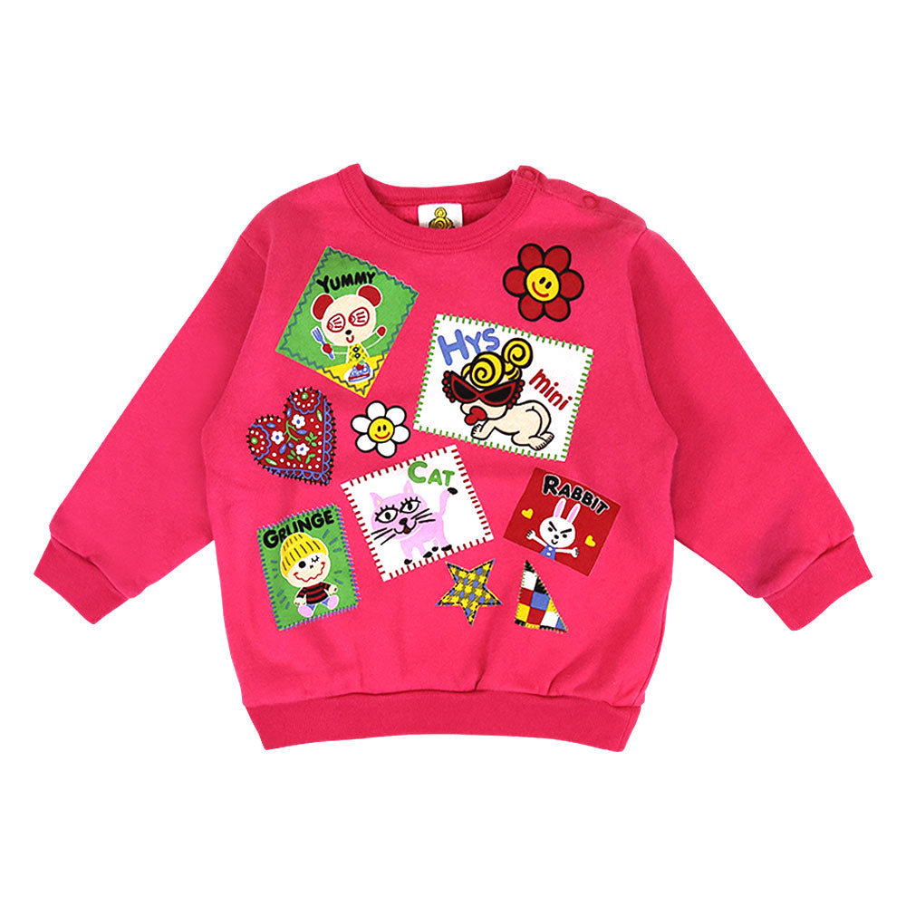 MY FIRST HYSTERIC SCRAP PATCHWORK 裏毛トレーナー