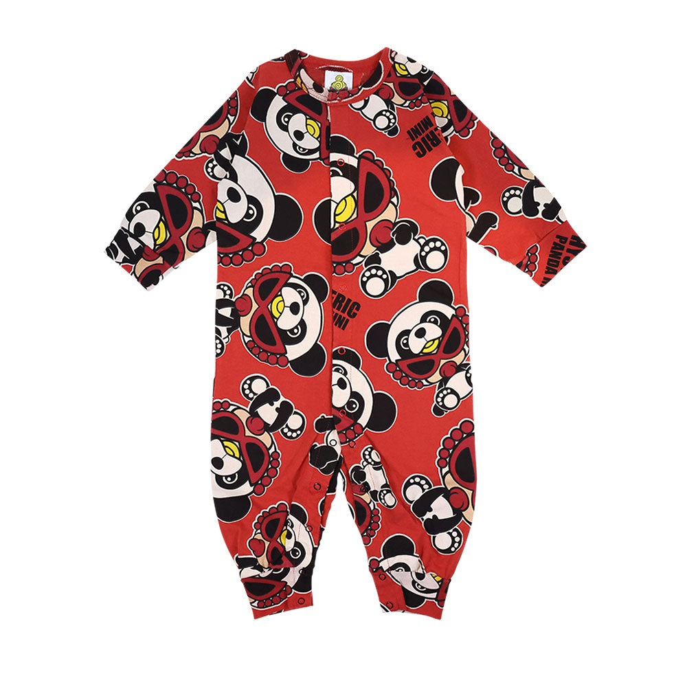 PANDA MINI総柄 カバーオール