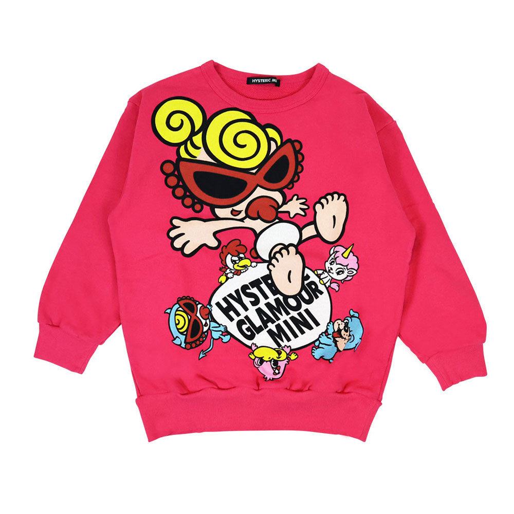 HYSTERIC MINI JUMP HIGH TO THE SKY 裏毛トレーナー