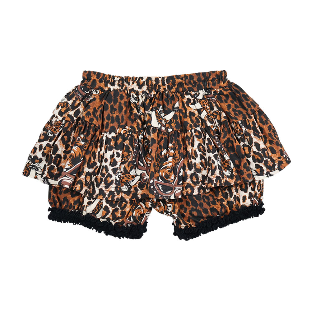 LEOPARD SEXY MINI総柄 インナーパンツ付きスカート