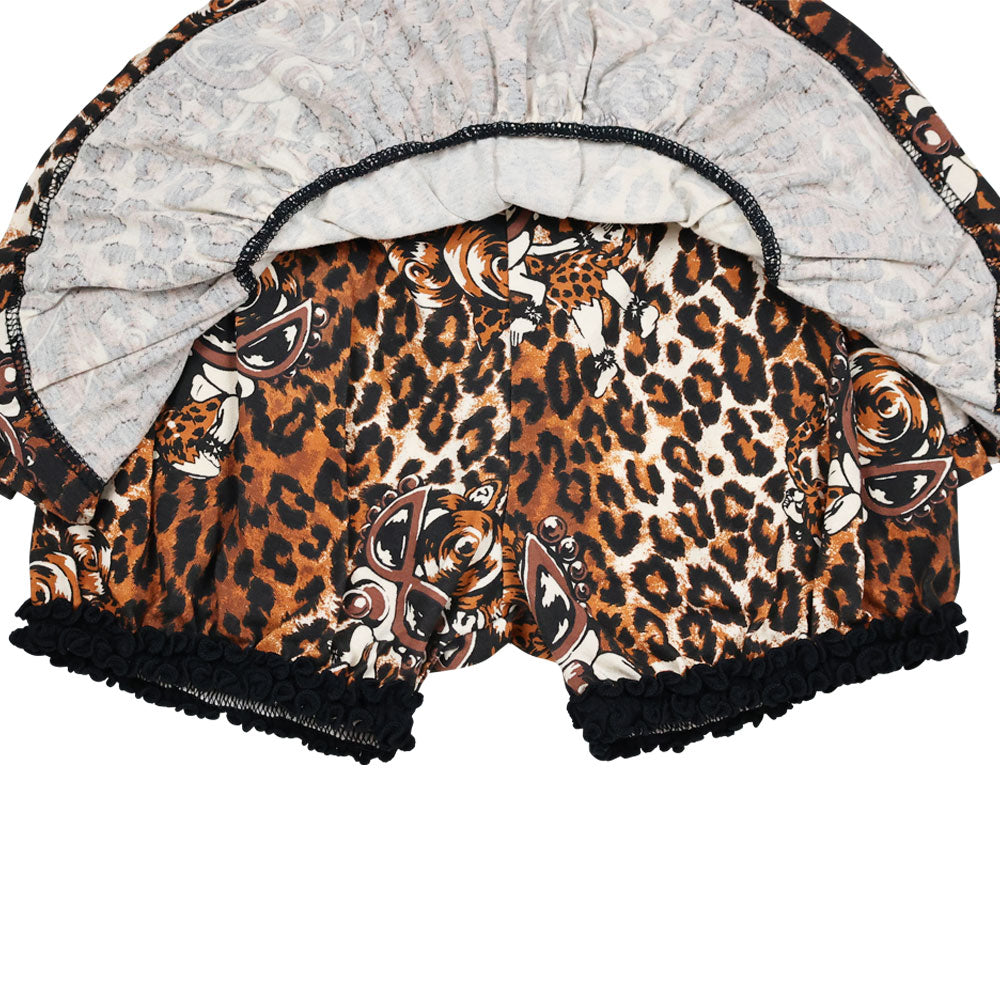 LEOPARD SEXY MINI総柄 インナーパンツ付きスカート