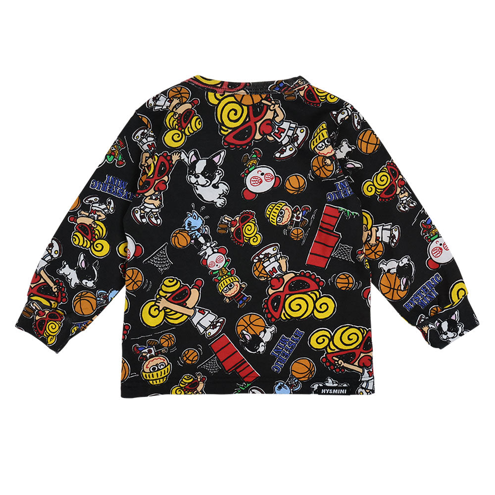 HYSTERIC MINI HOOPS総柄 長袖Tシャツ